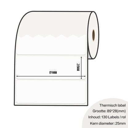 Zebra labels 89 x 38mm voor gk420d